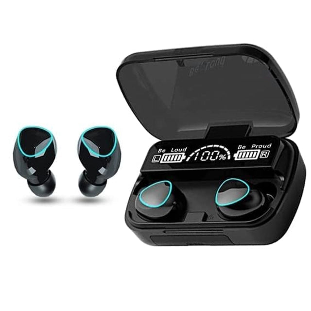 M10 Wireless Bluetooth Earbuds with LED Display (Black)