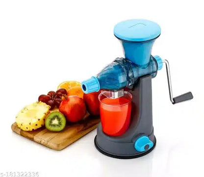 Fruits & Vegtables Hand Juicer with Steel Handle (Blue)