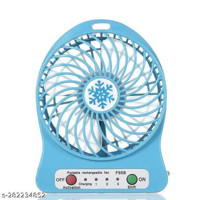 Portable Rechargeable Fan (Sky Blue)