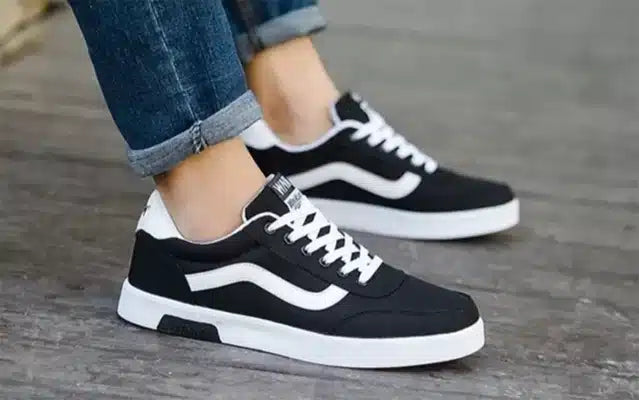 Casual Shoes for Men (Black & white, 9)