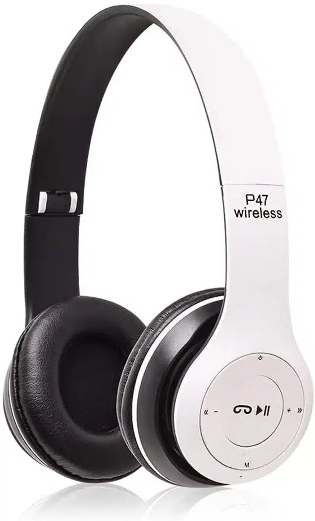 Wireless Bluetooth Headphone (White)