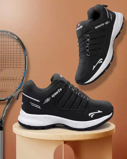 Sports Shoes for Men (Black, 6)