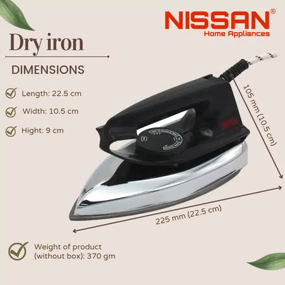 Automatic Electric Dry Iron Press (Multicolour, 750 W)