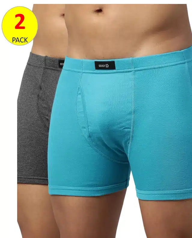 Cotton Dixcy Scott Trunks for Men (Pack of 2) (Multicolor, 80)