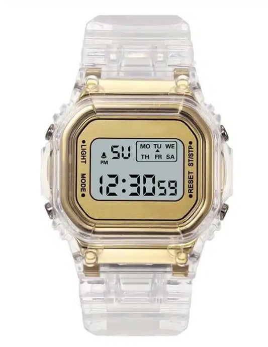 Kids Waterproof Seven Light Sports Watch (Gold)