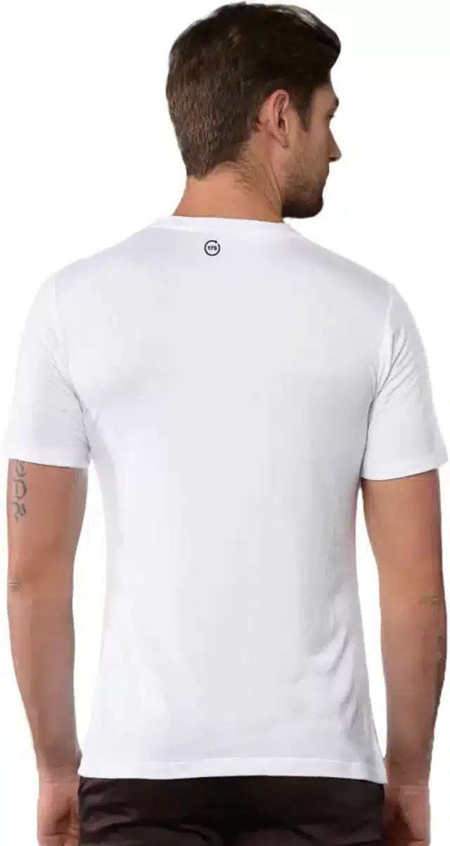 Half Sleeves T-Shirt for Men (White, S)