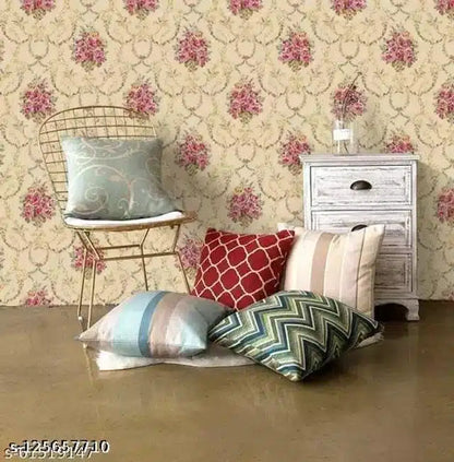 PVC Wallpaper for Home (Multicolor, 45x250 cm)