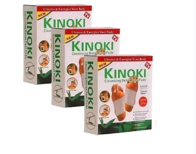 Kinoki Stress Relief 10 Pcs Foot Heat Patches Pads (Set of 3)