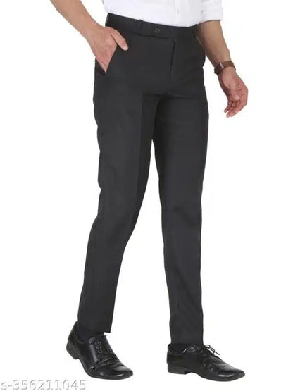 Cotton Trouser for Men (Black, 28)