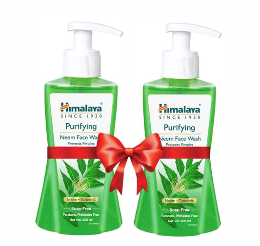 Himalaya Purifying Neem Face Wash (Pack of 2, 200 ml)