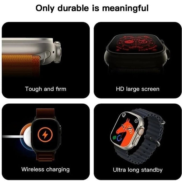 T-800 Series Smartwatch for Men & Women (Orange)