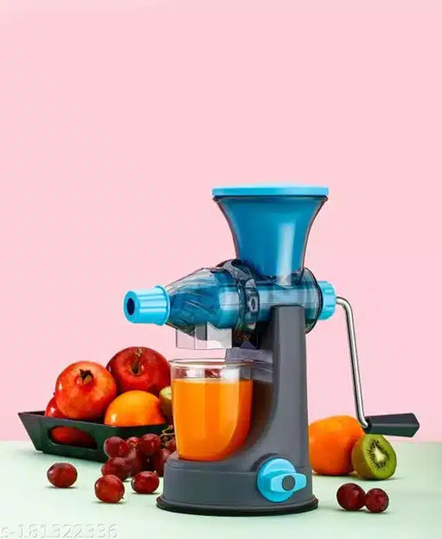 Fruits & Vegtables Hand Juicer with Steel Handle (Blue)