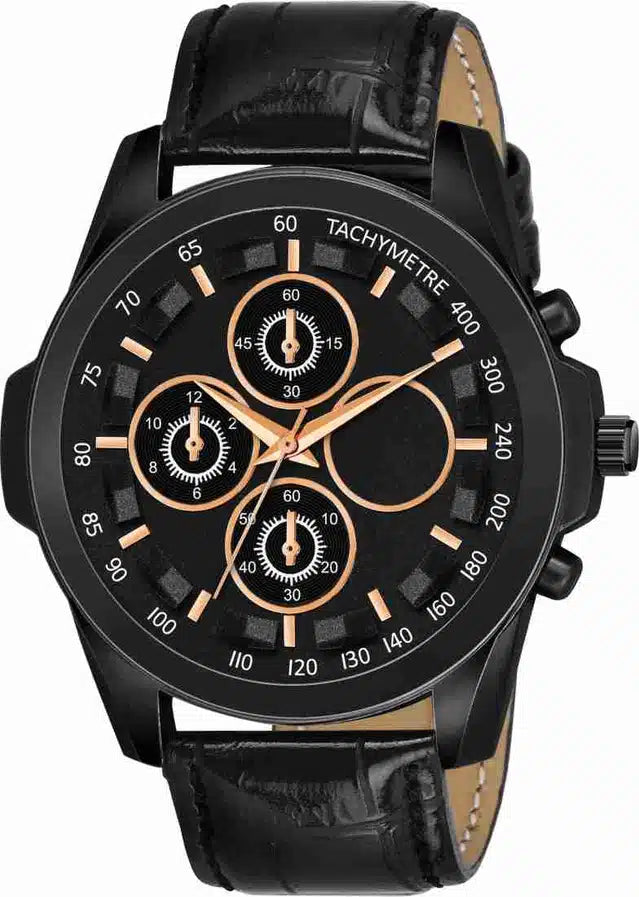 Analog Watch for Men (Black)