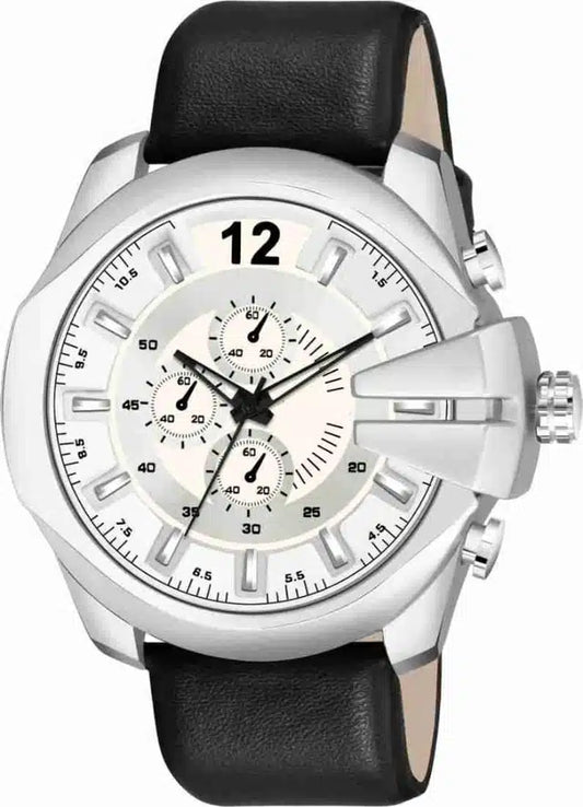 Analog Watch for Men (Silver)